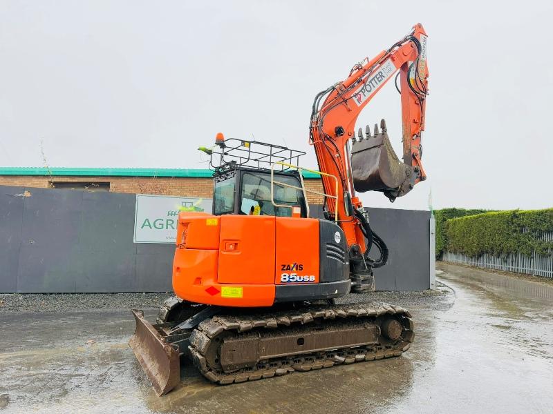 HITACHI ZX85USB-5A TRACKED EXCAVATOR*YEAR 2017*VIDEO*