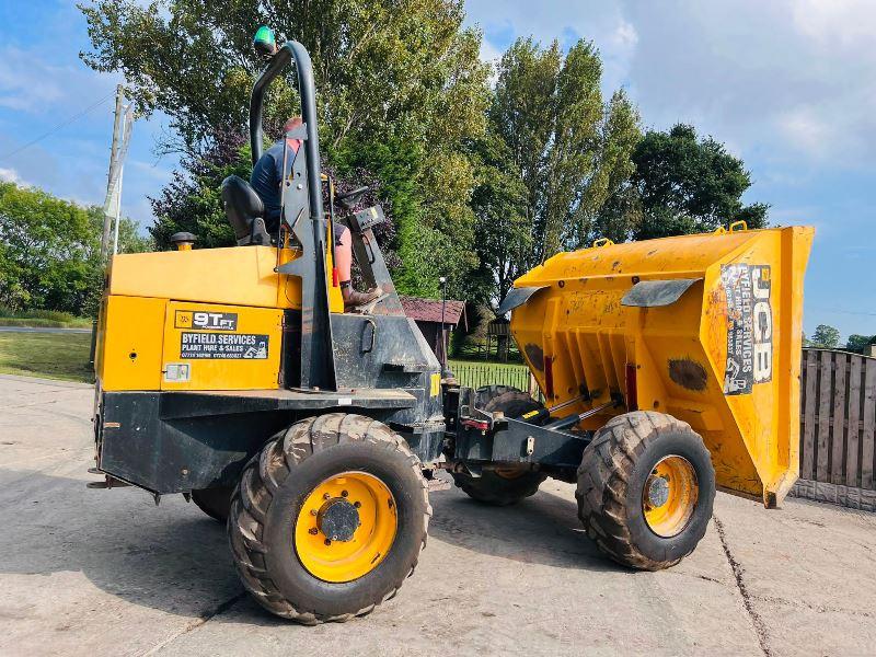 JCB 9TFT 4WD DUMPER *YEAR 2016, 1965 HOURS * C/W ROLE BAR *VIDEO*