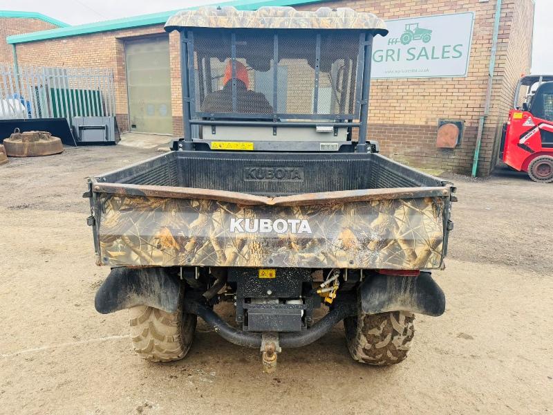 KUBOTA RTV900-EU ATV BUGGY*C/W HYDRAULIC TIP*YEAR 2013*VIDEO*