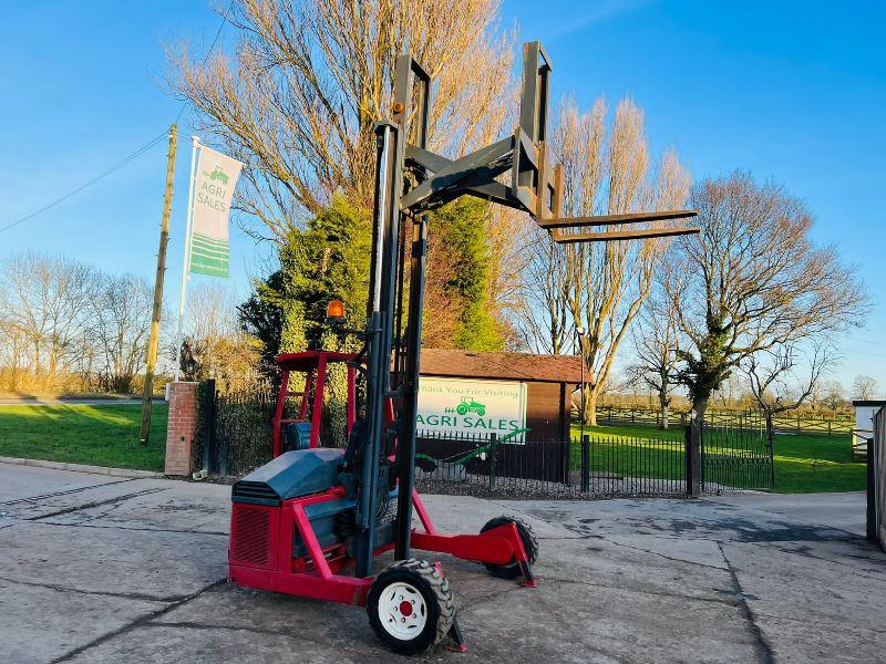 KOOIAAP FORK TRUCK C/W KUBOTA ENGINE & HYDRAULIC PUSH OUT HEAD STOCK *VIDEO*