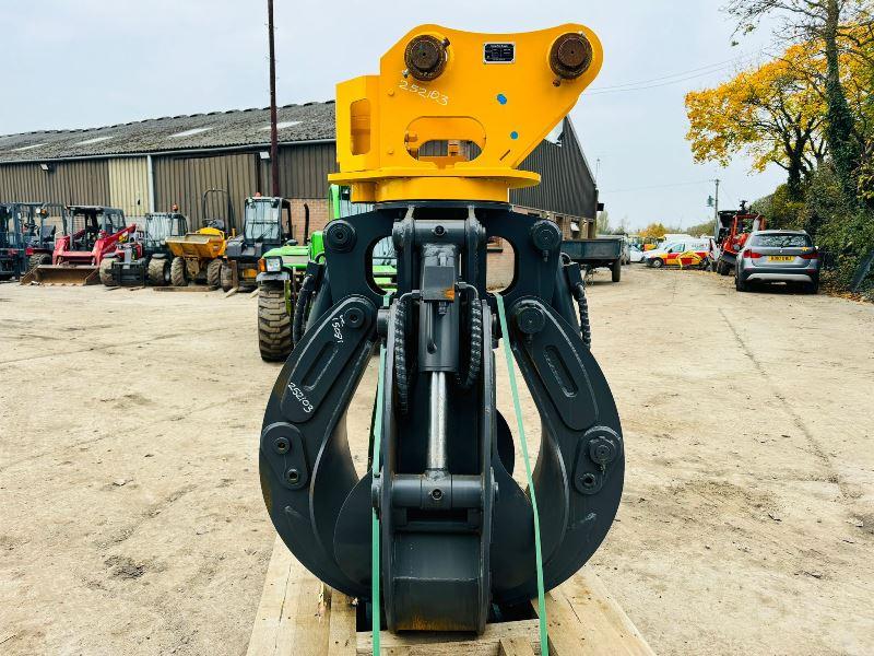 UNUSED KBKC-1500 4 TINE ROTATING SCRAP GRAB *YEAR 2024* TO SUIT EXCAVATOR 
