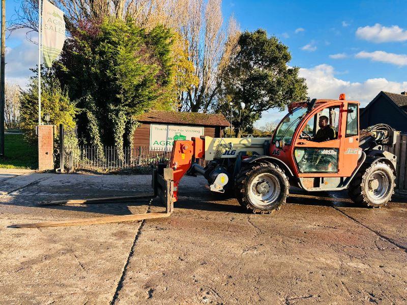 JLG 4013 4WD TELEHANDLER *YEAR 2008, 6264 HOURS* C/W LONG PALLET TINES *VIDEO*