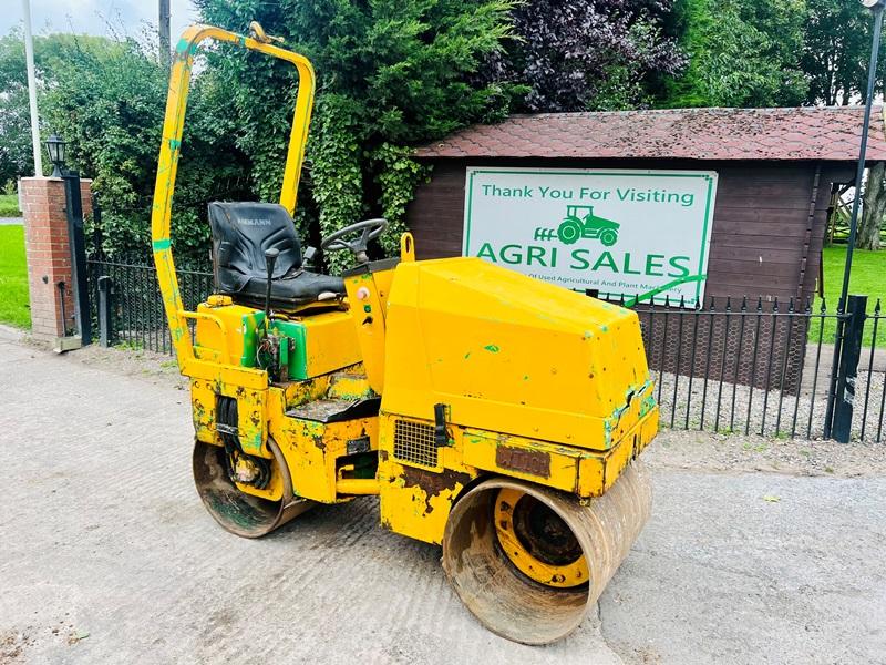 AMMAN CH-4900 DOUBLE DRUM ROLLER C/W ROLE BAR *VIDEO*