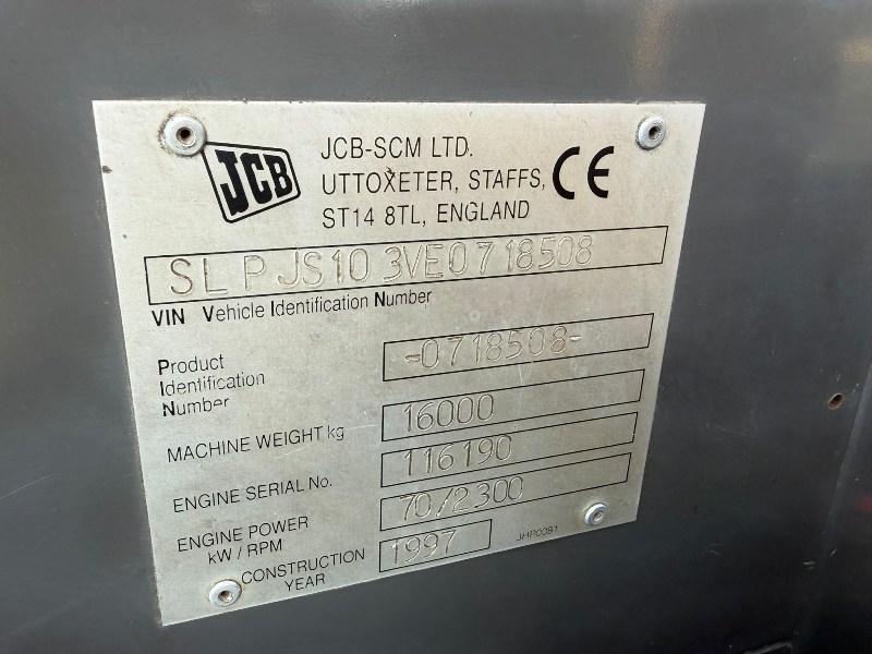JCB JS160W WHEELED EXCAVATOR*C/W FRONT BLADE*VIDEO*