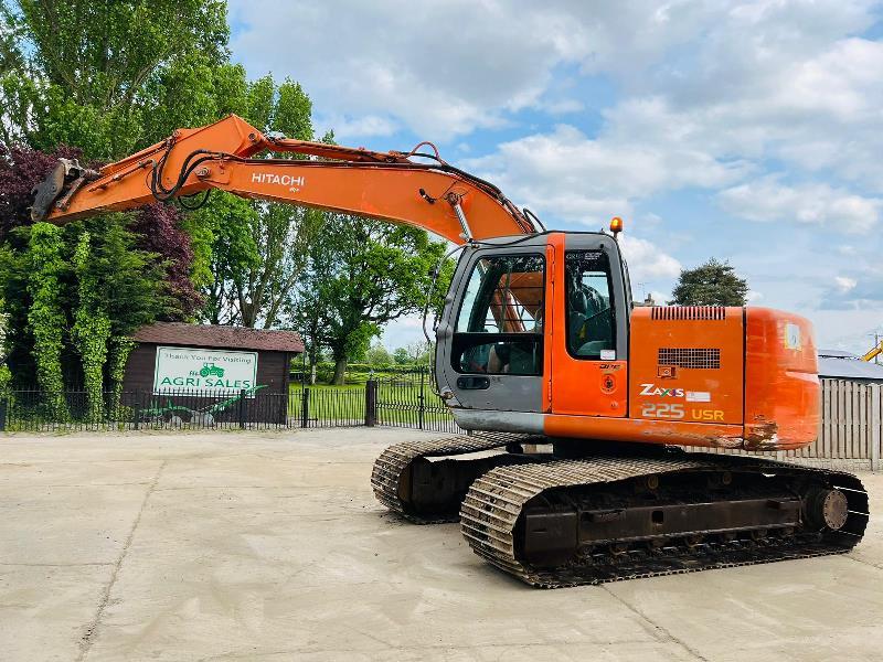 HITACHI ZX225USR TRACKED EXCAVATOR C/W QUICK HITCH *VIDEO*