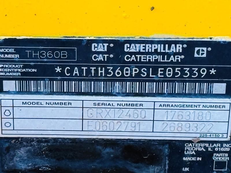 CATERPILLAR TH360B SWAY & TILT TELEHANDLER*4725 HOURS*VIDEO*