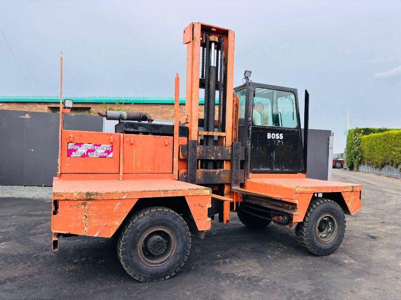 BOSS 556 HH SIDE LOADING FORK LIFT*C/W PALLET TINES*VIDEO*