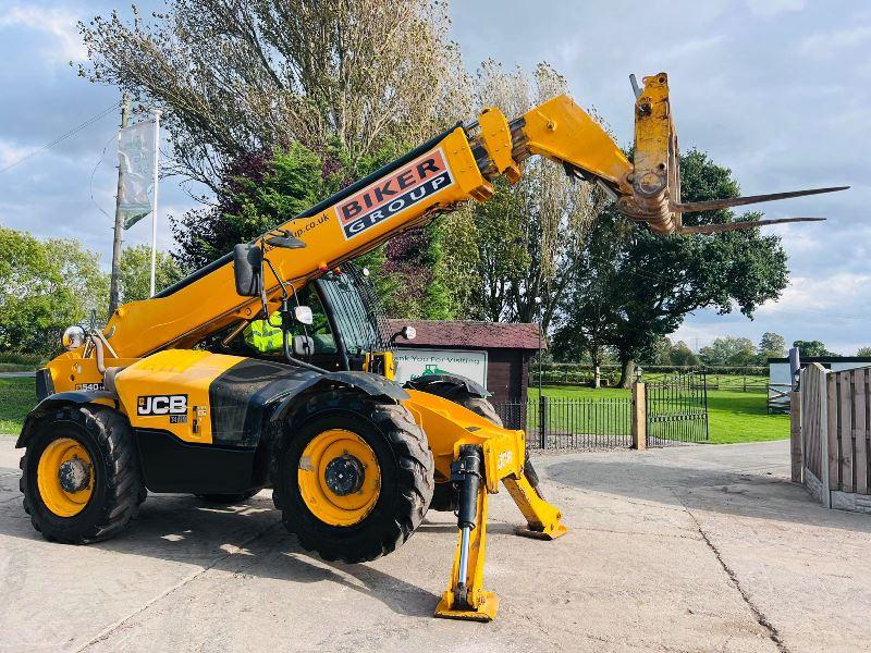 JCB 540-140 HI VIZ 4WD TELEHANDLER *YEAR 2017, 14 METER REACH* C/W TINES *VIDEO* 