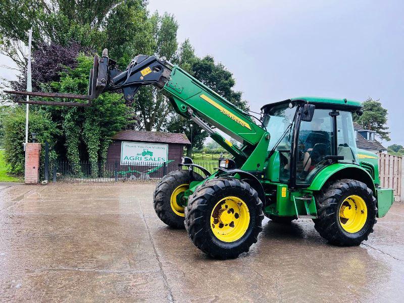 JOHN DEER 3800 4WD TELEHANDLER C/W PIN & CONE HEAD STOCK & TINES *VIDEO*