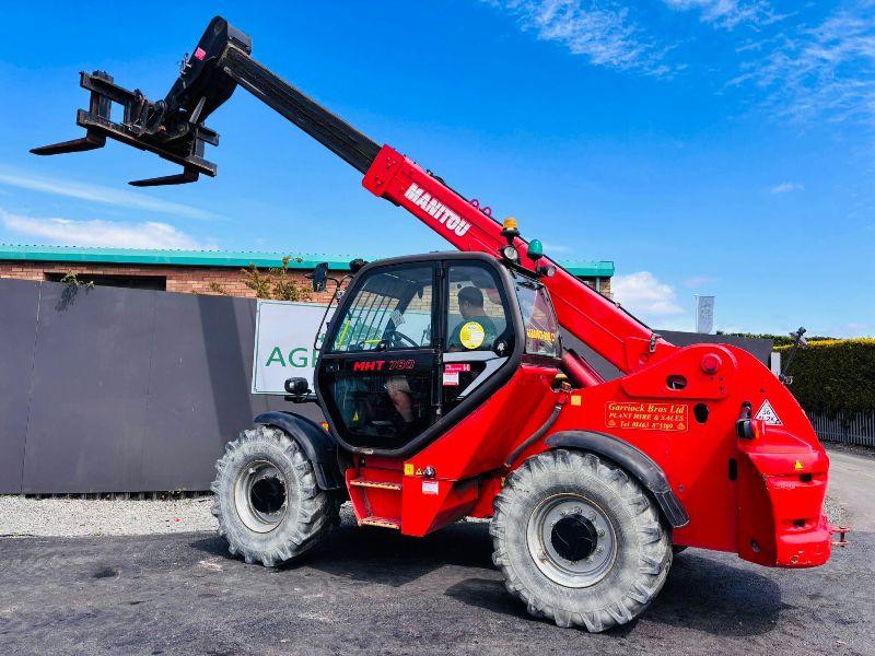 MANITOU MHT780 TELEHANDLER*C/W TINES*YEAR 2015* 5925 HOURS*VIDEO*