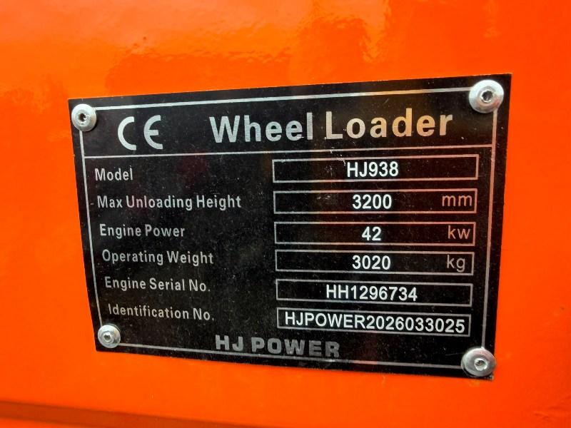 *NEW*UNUSED*HJ POWER HJ938 LOADING SHOVEL*YEAR 2026*VIDEO*