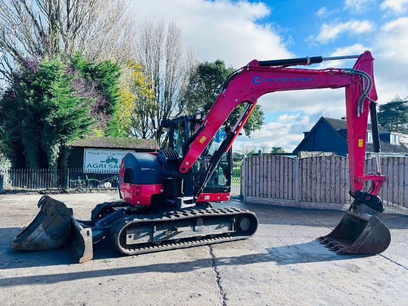 KUBOTA KX080-4A2 EXCAVATOR *YEAR 2020, 3137 READING* C/W 3 X BUCKETS *VIDEO*