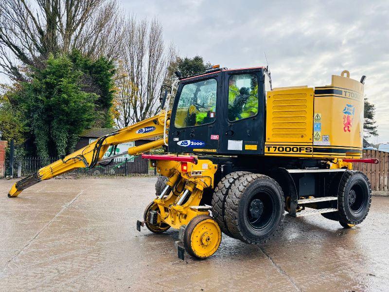 COLMAR T7000FS WHEELED EXCAVATOR C/W TELESCOPIC BOOM & RAILWAY GEAR *VIDEO*