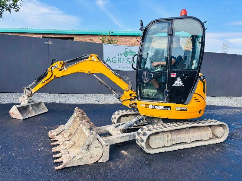 JCB 8025 ZTS TRACKED EXCAVATOR *YEAR 2020*C/W 4 BUCKETS*VIDEO*