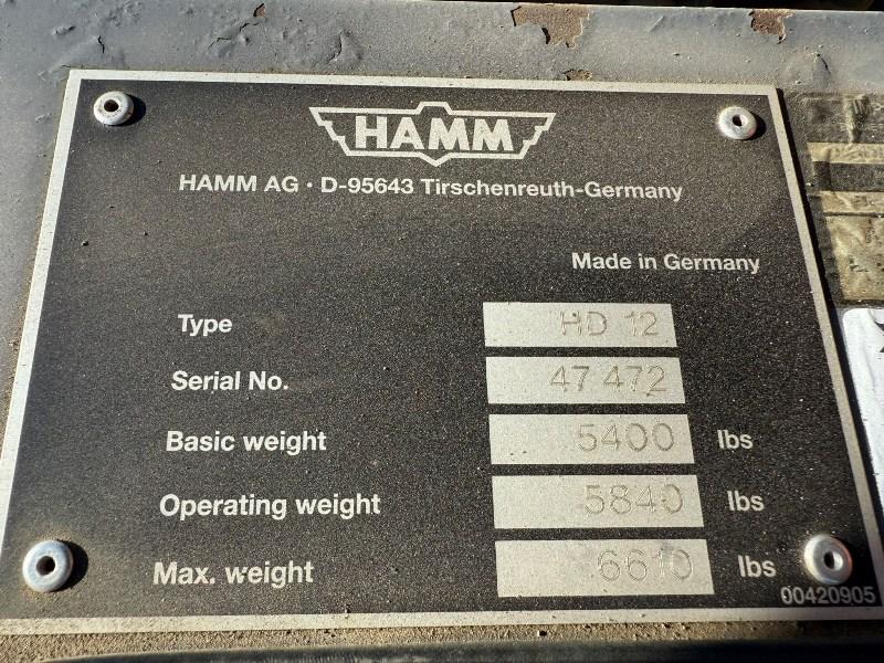 HAMM HD12 DOUBLE DRUM ROLLER *2111 HOURS*C/W ROLL BAR*VIDEO*
