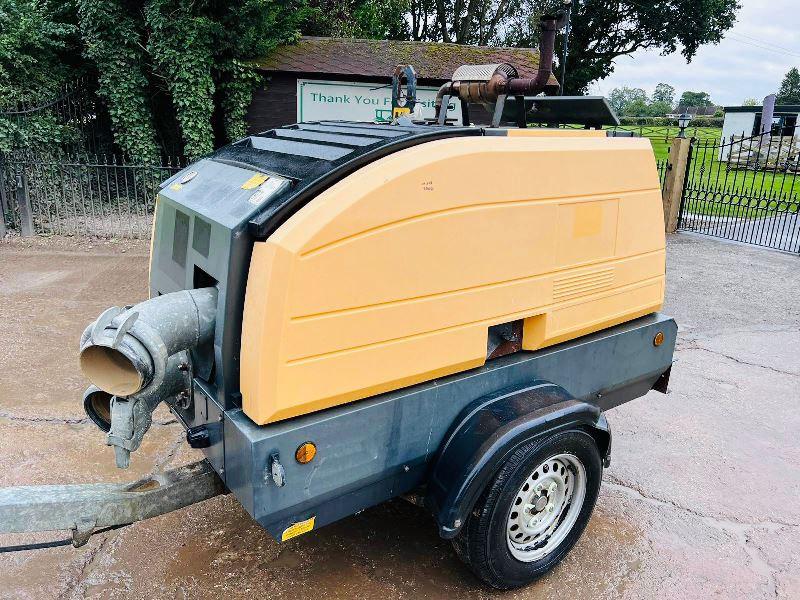AUTO PRIME Q-SERIES TOWABLE WATER PUMP C/W PERKINS ENGINE *VIDEO*
