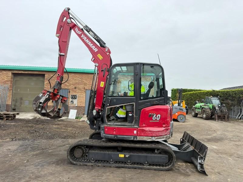 YANMAR SV60-B EXCAVATOR*YEAR 2023*C/W SCRAP GRAB*VIDEO*