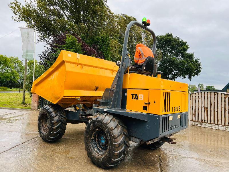 TEREX TA9 4WD DUMPER *YEAR 2014 , 3074 HOURS* C/W ROLE BAR *VIDEO*