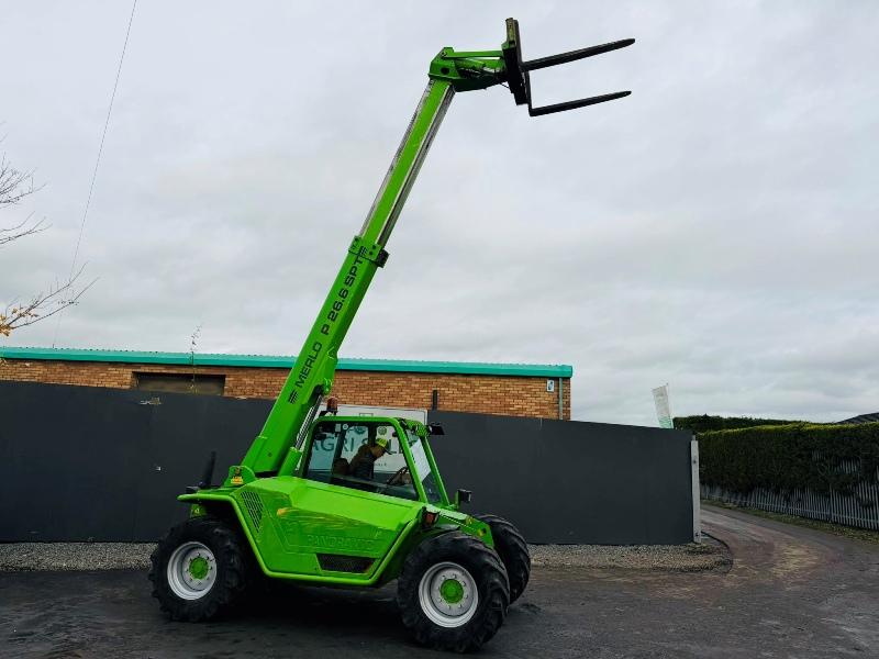 MERLO P26.6SPT TELEHANDLER*C/W PALLET TINES*VIDEO*