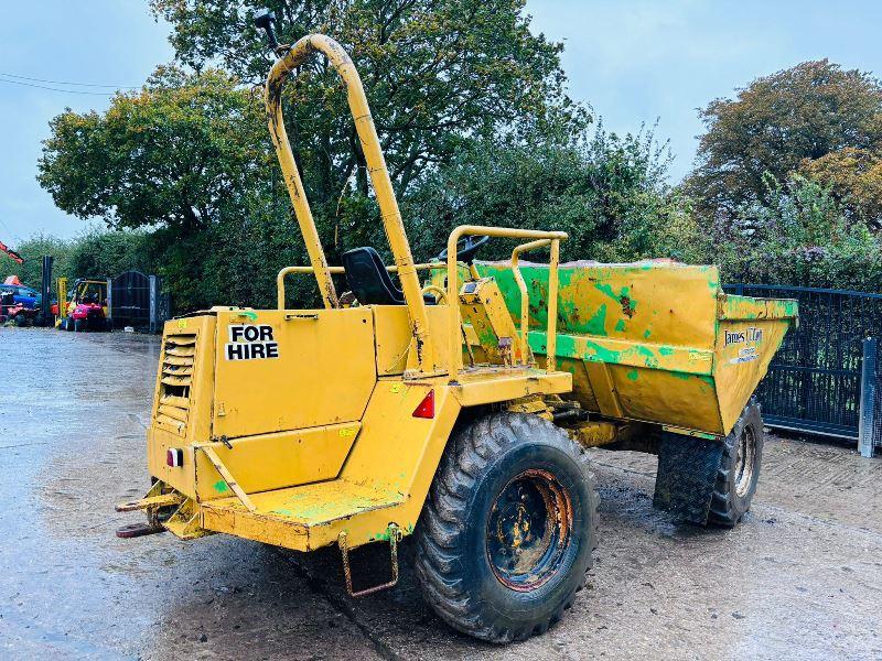 WINGET 6000 4WD DUMPER C/W PERKINS ENGINE (ENGINE RUNS, NO DRIVE)