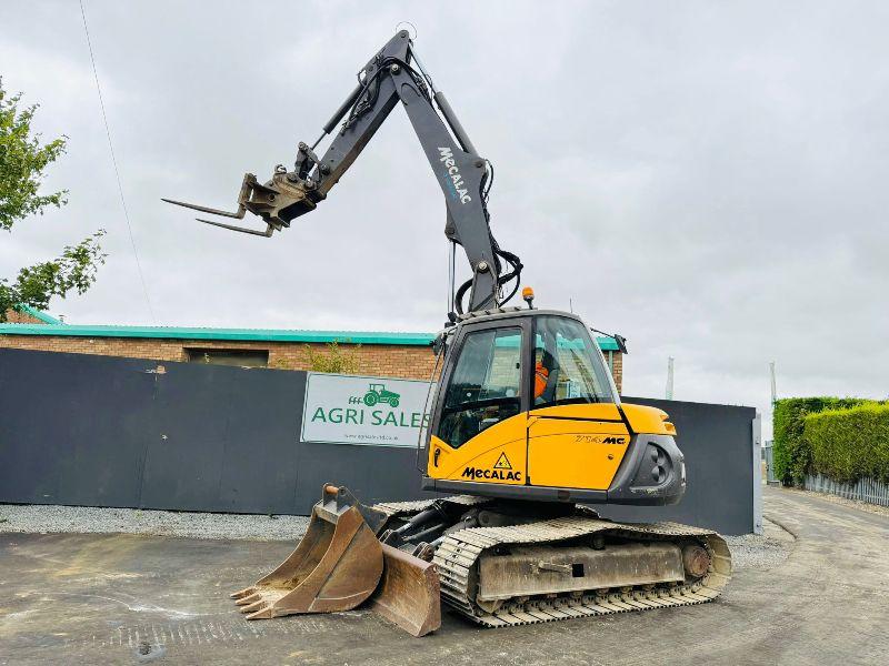 MECALAC 714MC EXCAVATOR*YEAR 2012*C/W 3 PIECE BOOM*VIDEO*