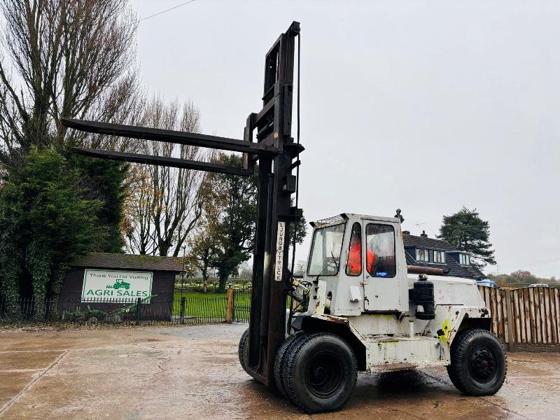 LJUNGBY TRUCK DIESEL FORKLIFT C/W SIDE SHIFT & TINE EXTENSIONS *VIDEO*