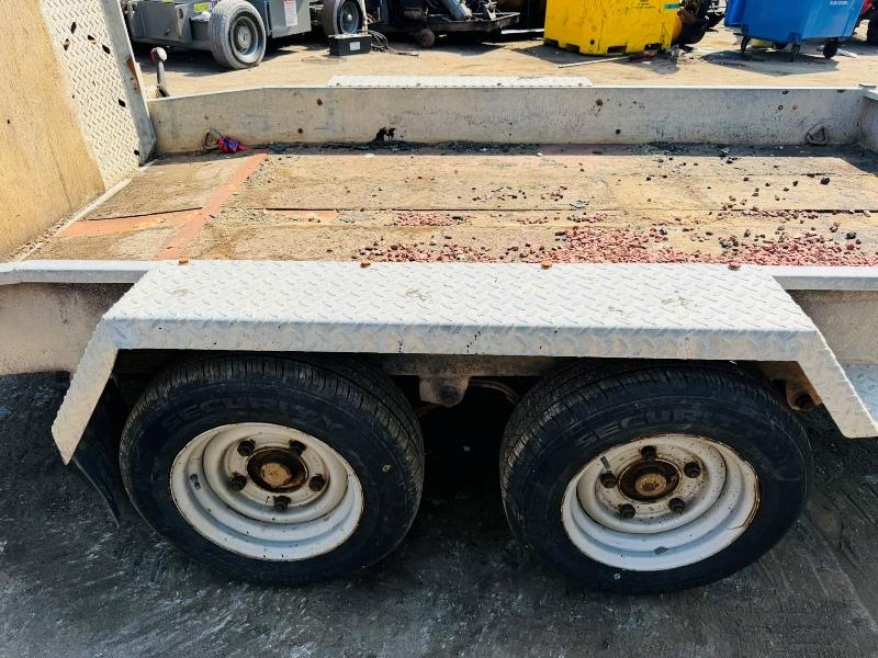 TWIN AXLE INDESPENSION TRAILER*C/W DROP DOWN RAMPS*VIDEO*