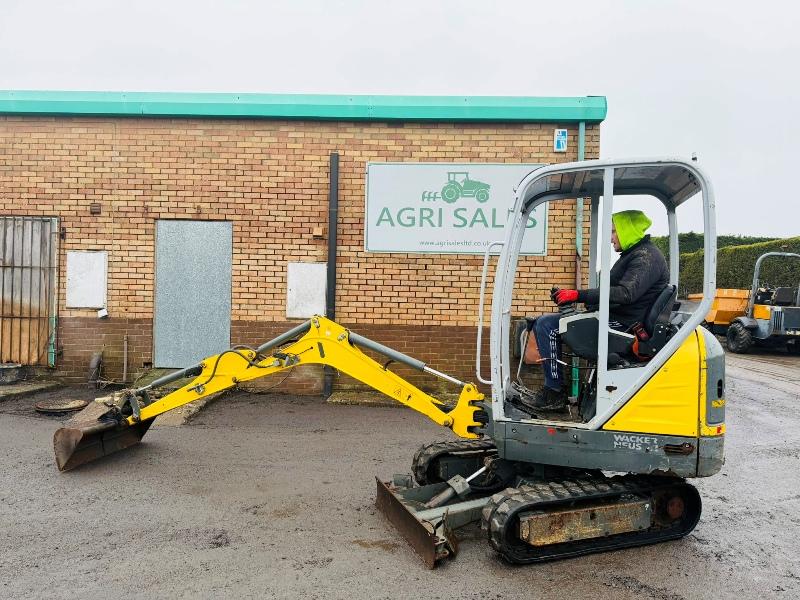 WACKER NEUSON ET16 EXCAVATOR*YEAR 2019*C/W BUCKET*VIDEO*
