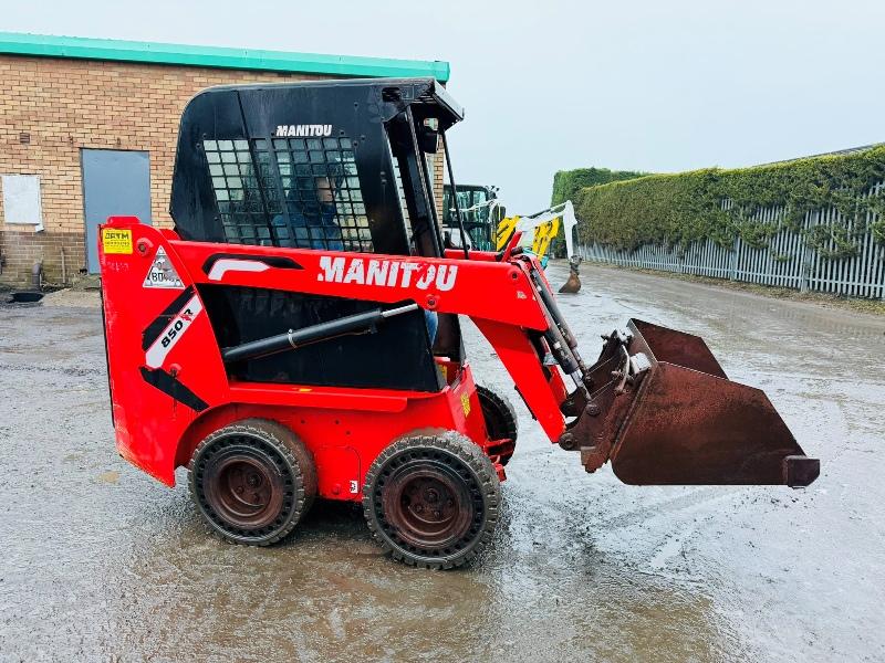 MANITOU 850R SKIDSTEER*C/W BUCKET*ONLY 640 HOURS*YEAR 2022*VIDEO*