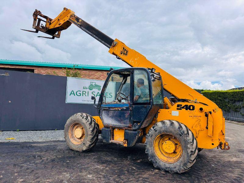JCB 540-70 TELEHANDLER*C/W PALLET TINES*AG SPEC*VIDEO*