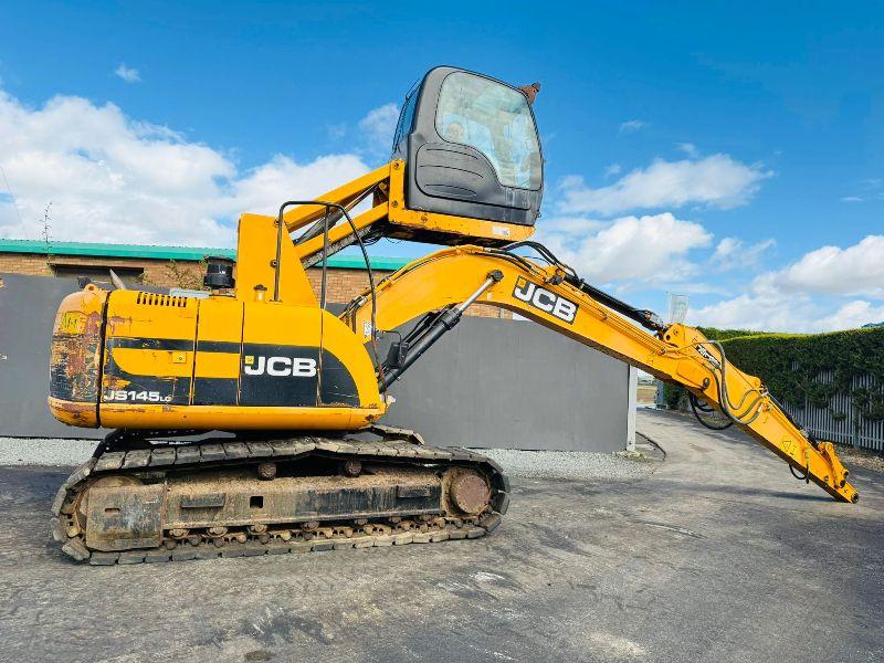 JCB JS145 HRC EXCAVATOR*RUBBER BLOCK PADS*YEAR 2011*VIDEO*