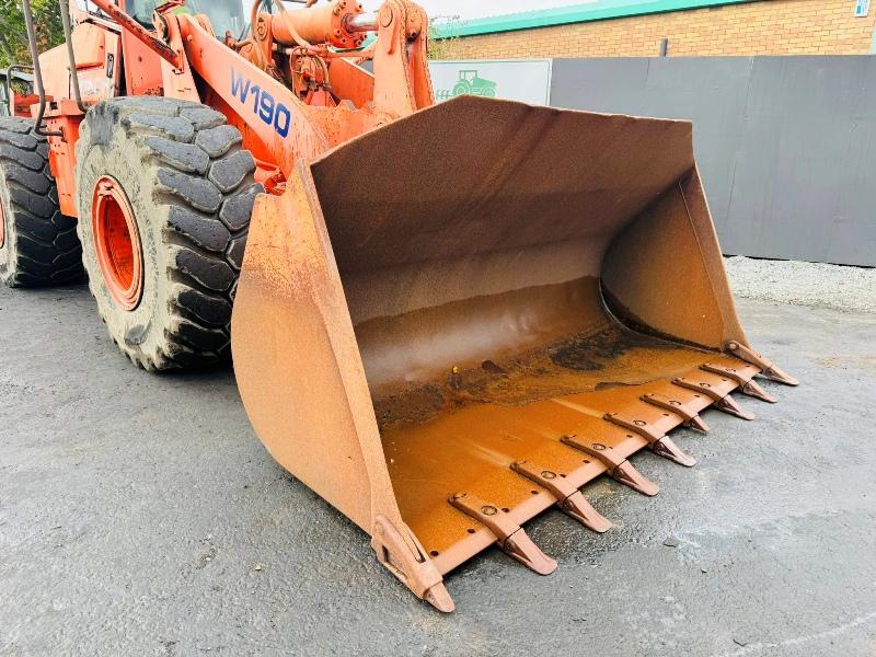FIAT HITACHI W190 WHEELED LOADER*C/W BUCKET*VIDEO*