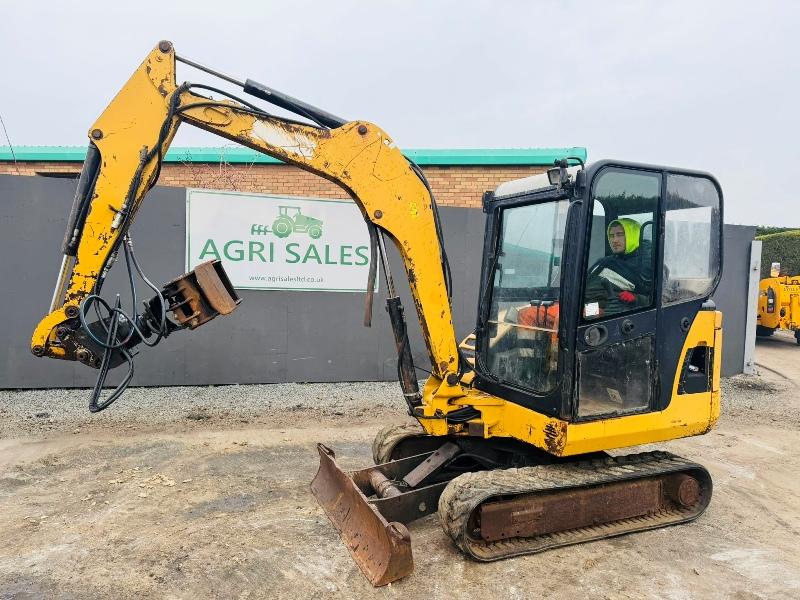 CATERPILLAR 302.5C EXCAVATOR*C/W LOG GRAB*YEAR 2008*VIDEO*