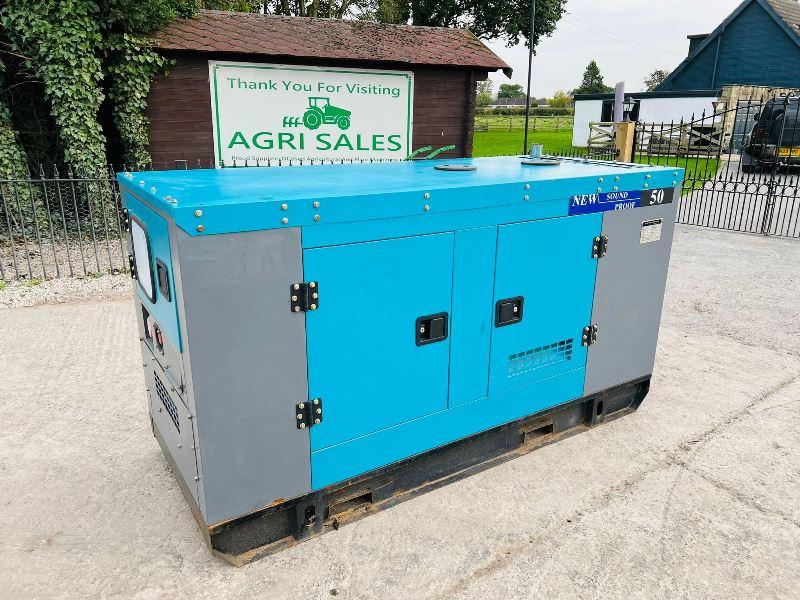 BRAND NEW KAWAKENI 50KVA SILENT RUN GENERATOR *YEAR 2023* 