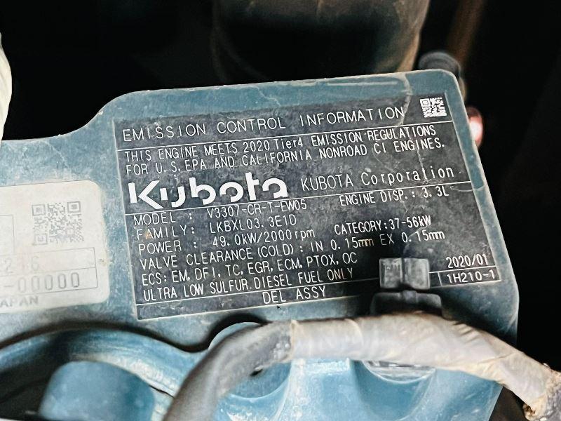 KUBOTA KX080-4A2 *YEAR 2020, 3022 HOURS* EXCAVATOR* C/W BUCKETS *VIDEO*