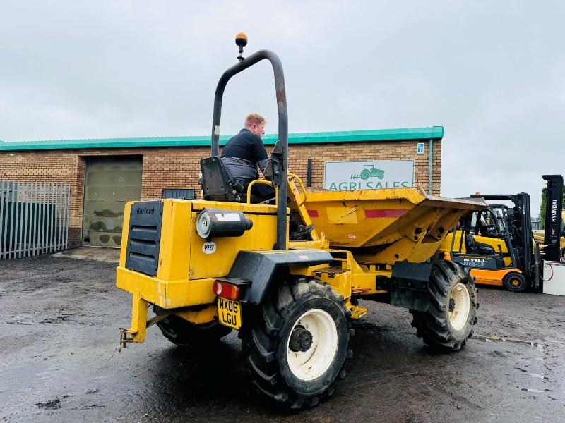 BARFORD SXR6000 SWIVLE TIP DUMPER*C/W ROLL BAR*VIDEO*