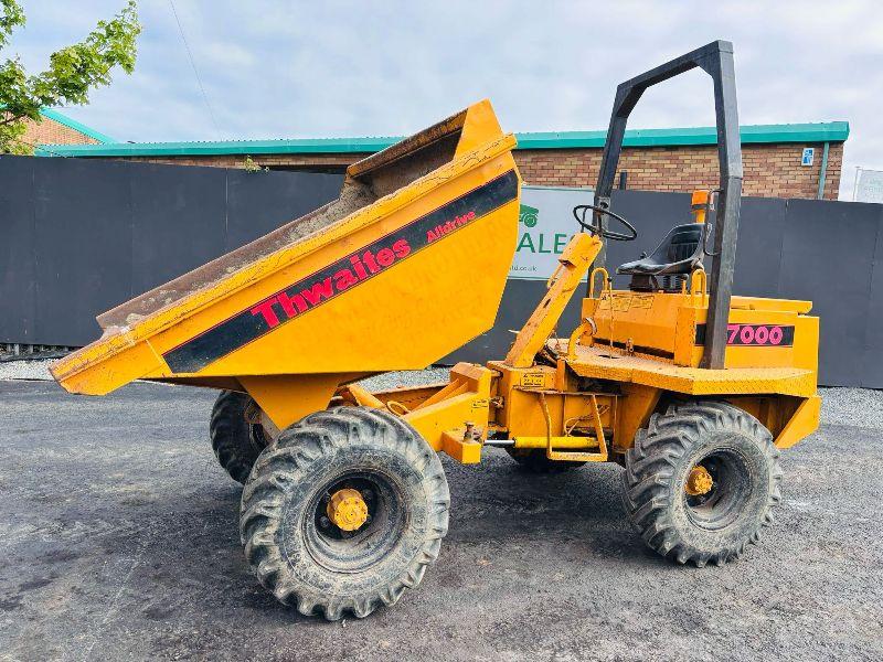 THWAITES 7000 3 TONNE STRAIGHT TIP DUMPER*VIDEO*