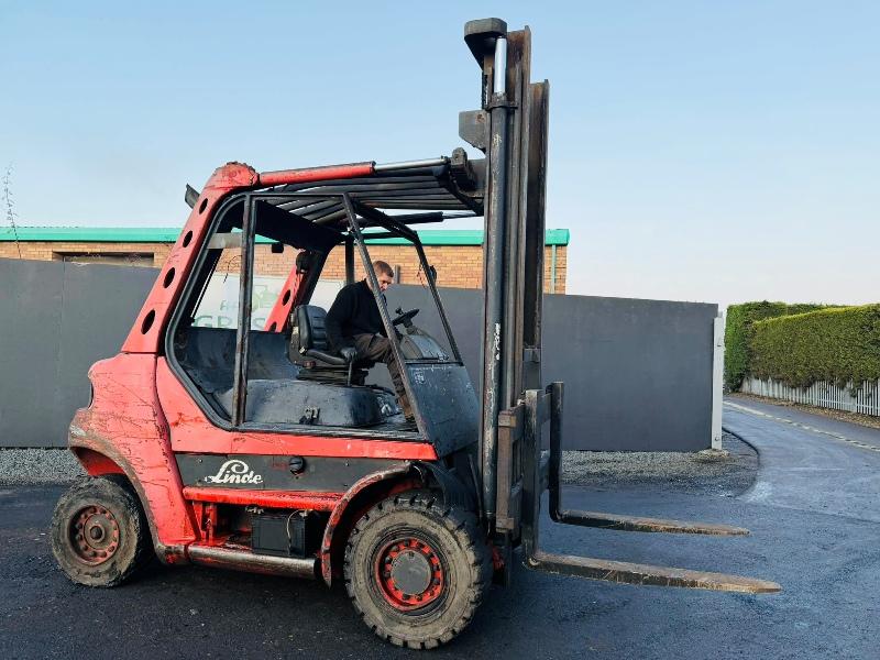 LINDE H60D FORKLIFT*C/W PALLET TINES*ENGINE SMOKES*VIDEO*