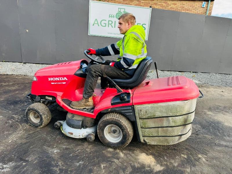 HONDA HF2417 RIDE ON LAWNMOWER*YEAR 2014*C/W HONDA ENGINE*VIDEO*