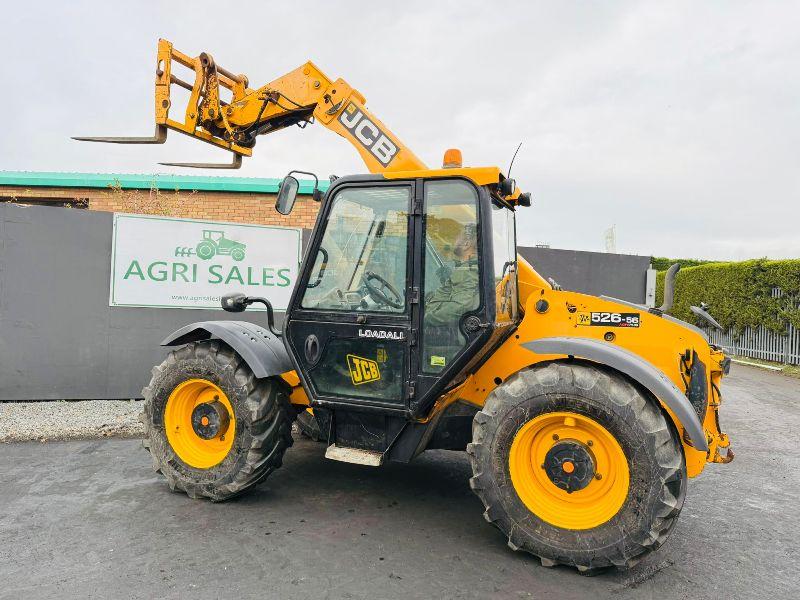 JCB 526-56 AGRI+ TELEHANDLER*4WD*C/W PALLET TINES*VIDEO*