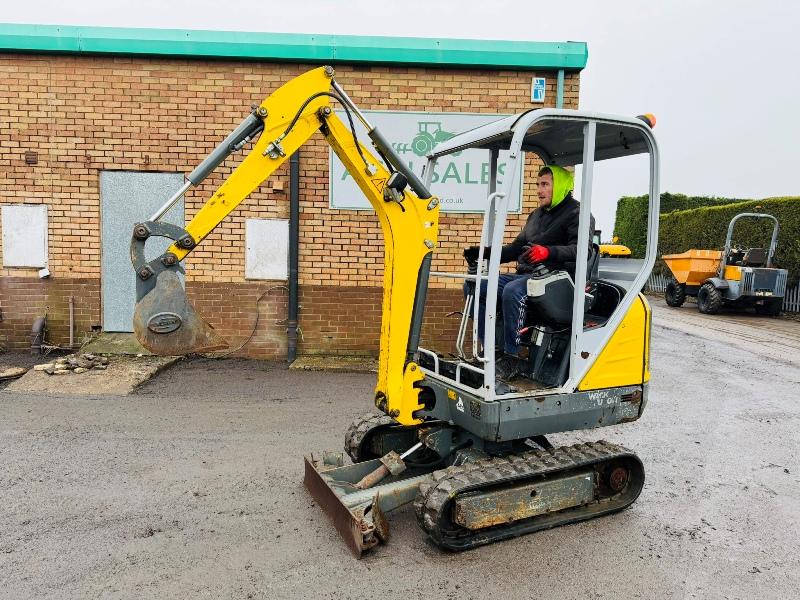 WACKER NEUSON ET16 EXCAVATOR*YEAR 2019*1162 HOURS*VIDEO*
