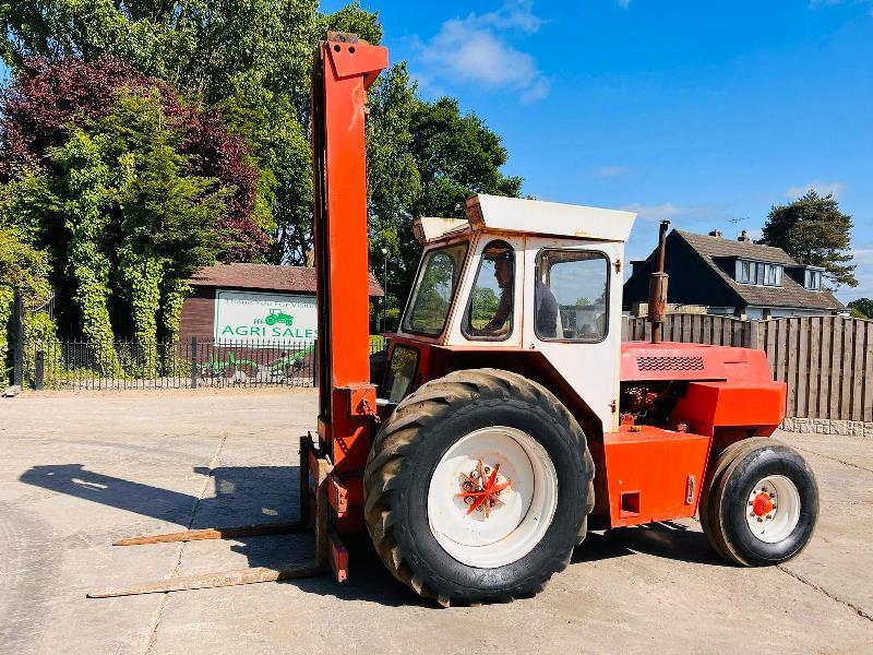 FINLAY F60 ROUGH TERRIAN FORKLIFT C/W TWO STAGE MAST *VIDEO*