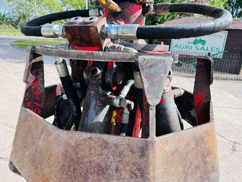HYDRAULIC 5 TINE ROTATING SCRAP GRAB TO SUIT SCRAP HANDLER 
