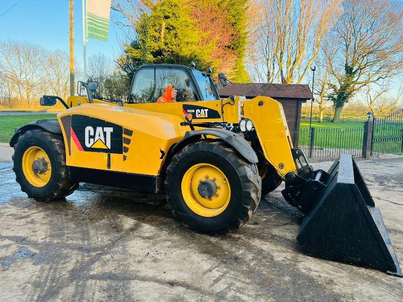 CATERPILLAR TH336 4WD TELEHANDLER * YEAR 2009 * C/W BRAND NEW BUCKET *VIDEO*