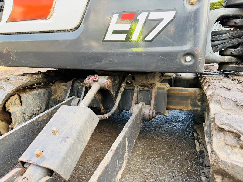 BOBCAT E17 EXCAVATOR*759 HOURS*YEAR 2022*C/W BUCKETS*VIDEO*