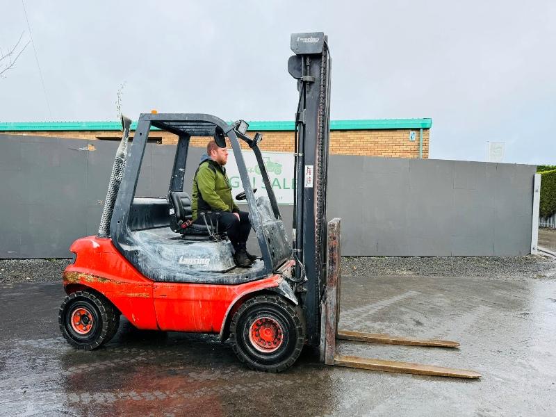 LINDE H30D-03 FORKLIFT*C/W PERKINS ENGINE*VIDEO*