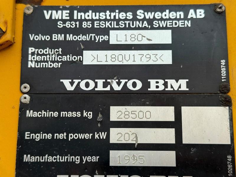 VOLVO L180 LOADING SHOVEL*C/W BUCKET*VIDEO*