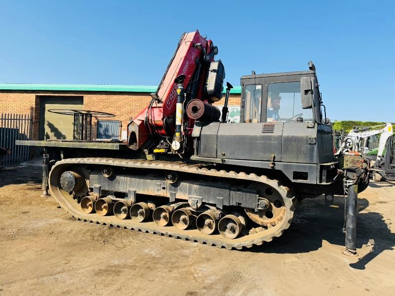 MOROOKA TRACKED DUMPER*C/W FASSI F455XP 7 PUSH OUT CRANE*VIDEO*