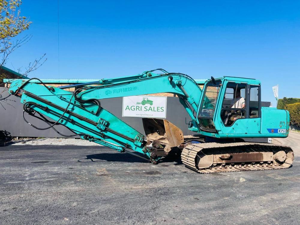 HITACHI EX120-3 EXCAVATOR *C/W EXTENDING ARM & BUCKET(DITCHING)* VIDEO*