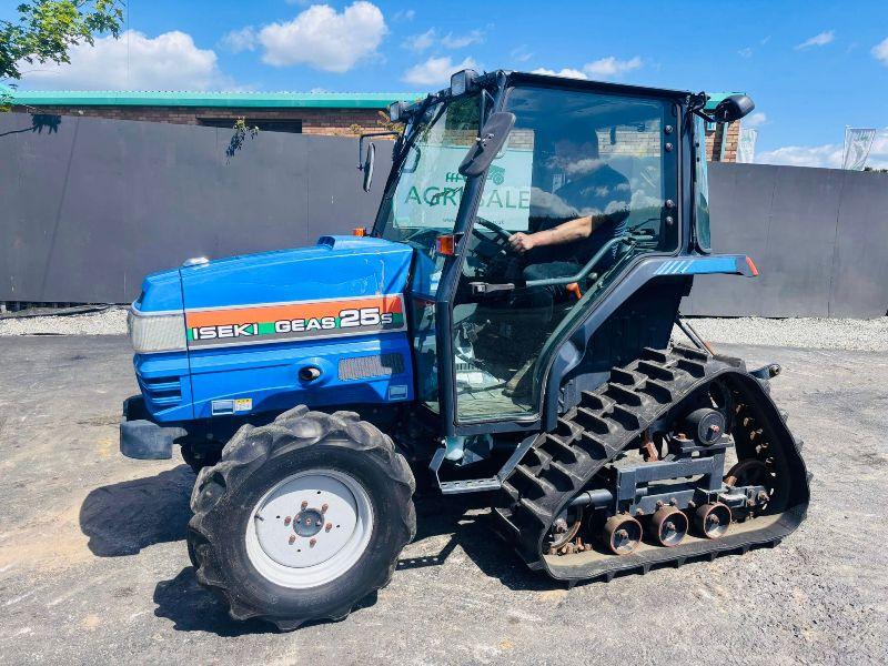 ISEKI TGS25C HALF TRACK COMPACT TRACTOR*READING 942 HOURS*VIDEO*